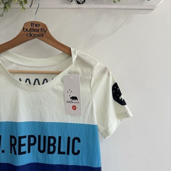 Wyn Republic Women’s NEW Cycle T Shirt Color Lock Graphic Medium KT - Picture 4 of 4